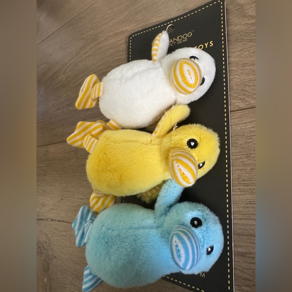 NANDOG PET Mini Plush Duck Pet Toys - Set of 3🐾NWT - Picture 3 of 4